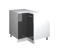 Vicco Meuble de Cuisine d'angle pour combles R-Line, Anthracite Haute Brillance, 75.6cm 1 Porte, 60 cm de Profondeur, pour Une Combinaison Libre au Sein de systèmes de Cuisine modulaires
