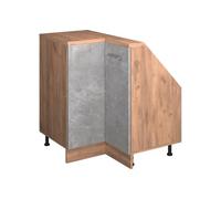 Vicco Meuble de Cuisine d'angle pour combles R-Line, Béton, 75.6cm avec 1 Porte