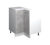 Vicco Meuble de Cuisine d'angle pour combles R-Line, Béton, 75.6cm avec 1 Porte