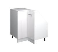 Vicco Meuble de Cuisine d'angle pour combles R-Line, Blanc Haute Brillance, 75.6cm avec 1 Porte