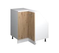 Vicco Meuble de Cuisine d'angle pour combles R-Line, Chêne Artisan, 75.6cm avec 1 Porte