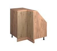 Vicco Meuble de Cuisine d'angle pour combles R-Line, Chêne Artisan, 75.6cm avec 1 Porte