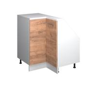 Vicco Meuble de Cuisine d'angle pour combles R-Line, Chêne de Force doré, 75.6cm avec 1 Porte