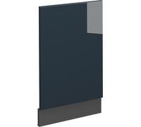 Vicco Meuble de cuisine Fame-Line, 45 cm sans plan de travail, Bleu foncé brillant/Anthracite