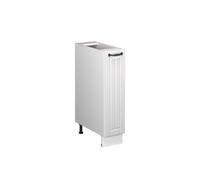 Vicco Meuble de Cuisine Fame-Line, Blanc Campagne/Blanc, 20cm sans PT, à Combiner avec d'autres modules de la série Fame-Line