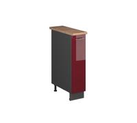 Vicco Meuble de Cuisine Fame-Line, Bordeaux Brillant/Anthracite, 20cm