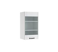 Vicco meuble de cuisine haut vitré Fame-Line, 40 cm, Blanc campagne/Blanc