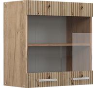 Vicco meuble de cuisine haut vitré R-Line, Chêne Artisan, 60 cm