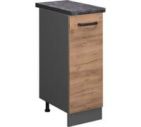 Vicco meuble de cuisine R-Line, 30 cm , PT Anthracite, Chêne de force doré/Anthracite