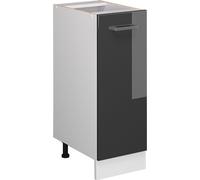 Vicco meuble de cuisine R-Line, 30 cm sans plan de travail, Anthracite Haute brillance/Blanc