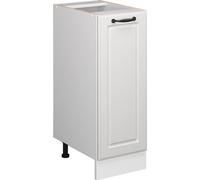 Vicco meuble de cuisine R-Line, 30 cm sans plan de travail, Blanc campagne/Blanc