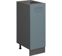 Vicco Meuble de Cuisine R-Line, Bleu-Gris/Anthracite, 30 cm sans Plan de Travail