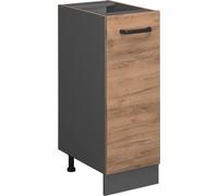 Armoire basse R-Line, 30cm sans PT, Chêne de force doré, Anthracite, Vicco
