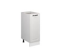 Vicco Meuble de Cuisine R-Line, Blanc Campagne, 30cm | Façade en MDF · Sans plan de travail · Pieds réglables en hauteur · 2 Tablettes · Librement combinable
