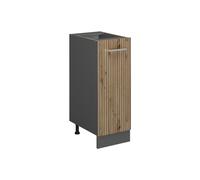 Vicco Meuble de Cuisine R-Line, Chêne Artisan/Anthracite, 30 cm sans Plan de Travail