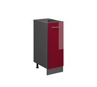 Vicco Meuble de Cuisine R-Line, Rouge Brillant, 30cm sans PT