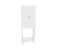 Vicco Meuble de Machine à Laver Martha, Blanc, 64x190cm avec 2 Portes Longues