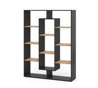 Vicco Meuble de rangement cube, Anthracite/Chêne doré 107.2 x 143 cm | pour la séparation des espaces et le rangement flexible