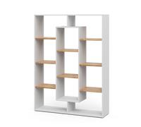Vicco Meuble de rangement cube, Blanc/Chêne doré 107.2 x 143 cm | pour la séparation des espaces et le rangement flexible