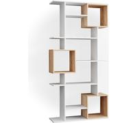 Vicco Meuble de Rangement Cube Cube, Blanc/Sonoma, 92 x 187.7 cm