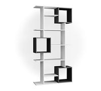 Vicco Meuble de Rangement Cube Cube, Blanc/Anthracite, 92x187.7cm, pour Une répartition Flexible de l'espace et Un Rangement Ouvert
