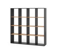 Vicco Meuble de Rangement Cube Karree, Anthracite/chêne doré, 138.5x142.5cm