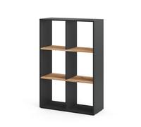 Vicco Meuble de Rangement Cube Karree, Anthracite/chêne doré, 72x107.8cm