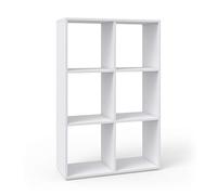 Vicco Meuble de Rangement Cube Karree, Blanc, 72x107.8cm, adapté au Rangement et à la séparation des espaces de Vie