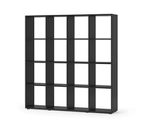 Vicco Meuble de Rangement Cube Karree, Noir, 138.5x142.5cm