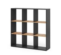 Vicco Meuble de Rangement Cube Nove, Anthracite/chêne doré, 107.2x107.8cm
