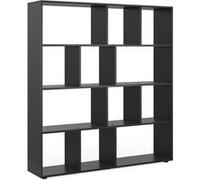 Vicco Meuble de Rangement Cube Pilar, Noir, 131.6 x 143 cm