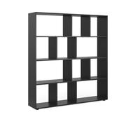 Meuble de rangement cube Pilar, 131.6x143cm, Noir, Vicco 30167