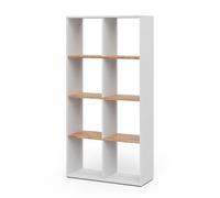 Vicco Meuble de Rangement Cube Scutum, Chêne Blanc/Force de l'or, 143x72cm