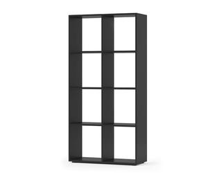 Vicco Meuble de Rangement Cube Scutum, Noir, 143x72cm