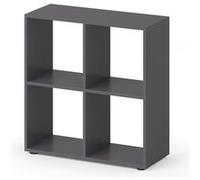 Vicco Meuble de rangement cube Tetra, Gris, 72.6x72cm Gris