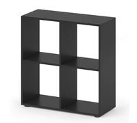 Vicco meuble de rangement cube Tetra, Noir, 72 x 72.6 cm