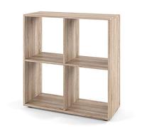 Vicco Meuble de Rangement Cube Tetra, Sonoma, 72.6x72cm, pour Le Rangement et la présentation de Livres ou de boîtes décoratives