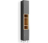Vicco meuble de rangement de salle de bain Aquis, 30 x 200 cm, Anthracite/Sonoma