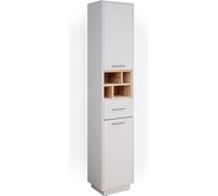 Vicco meuble de rangement de salle de bain Beatrice, 38 x 190 cm, Blanc/Sonoma