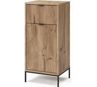 Vicco meuble de rangement de salle de bain Eliza, 40 x 87 cm avec porte et tiroir, Chêne Viking