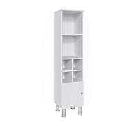 Vicco Meuble de Rangement de Salle de Bain Fynn, Blanc, 30 x 130.6 cm Petite Porte