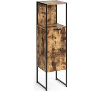 Vicco meuble de rangement de salle de bain Fyrk, 33 x 120.4 cm, Chêne rustique/Noir