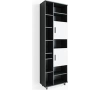 Vicco meuble de rangement de salle de bain Ilias, blanc/anthracite, 60 x 190 cm