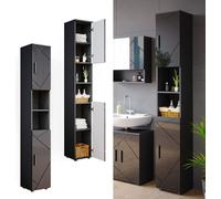 Vicco meuble de rangement de salle de bain Irma, 30 x 192 cm, Anthracite Haute brillance