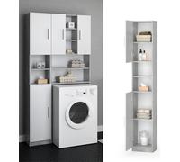 Vicco meuble de rangement de salle de bain Luis, 32 x 190 cm, Béton/Blanc