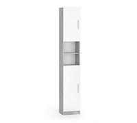 Vicco Meuble de Rangement de Salle de Bain Luis, Béton/Blanc, 32 x 190 cm