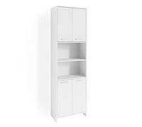 Vicco Meuble de Rangement de Salle de Bain Maris, Blanc, 56.1 x 190 cm