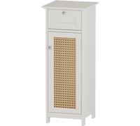 Vicco meuble de rangement de salle de bain Rosario, 32 x 87 cm avec porte et tiroir, Blanc