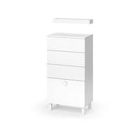 Meuble salle de bain Sola 60.2x113cm avec 4 tiroirs Blanc Vicco