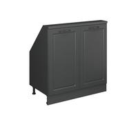 Vicco Meuble de Rangement sous Pente Rion, Anthracite Maison de Campagne/Anthracite, avec 2 Portes